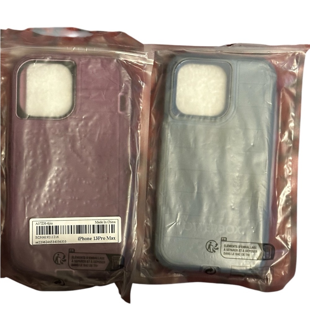 SHEIN Purple iPhone 13 Pro Max and Black iPhone 15 Pro Max Case Bundle